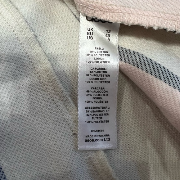 ASOS One Shoulder Ruffle Striped Dress - Picture 11 of 16